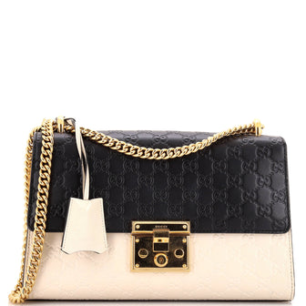 Gucci Padlock Shoulder Bag Guccissima Leather Medium