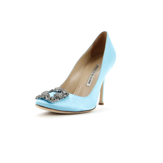 Manolo Blahnik Women's Hangisi Pumps Satin 105