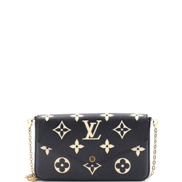Louis Vuitton Felicie Pochette Bicolor Monogram Empreinte Giant