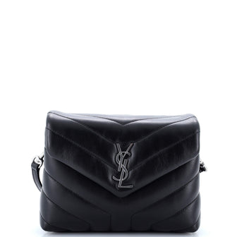 Saint Laurent Loulou Shoulder Bag Matelasse Chevron Leather Toy