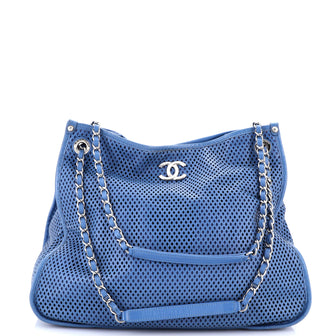 Chanel Up In The Air Tote Perforated Leather