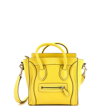 Celine Luggage Bag Grainy Leather Nano