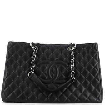 Chanel Grand Shopping Tote Quilted Caviar XL