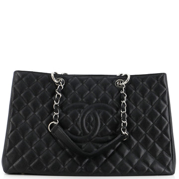 Chanel Grand Shopping Tote Quilted Caviar XL
