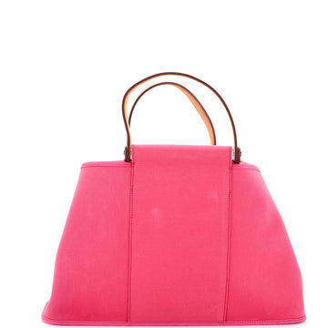 Hermes Cabag Elan Toile and Leather 39