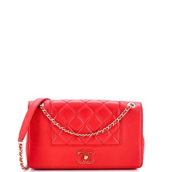 Chanel Mademoiselle Vintage Flap Bag Quilted Sheepskin Medium