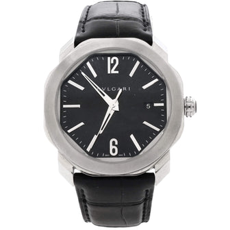 Octo Roma Automatic Watch Stainless Steel and Alligator 41