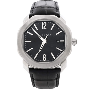 Octo Roma Automatic Watch Stainless Steel and Alligator 41