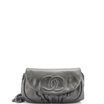Chanel Half Moon Wallet on Chain Caviar
