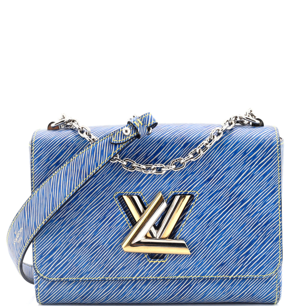 Louis Vuitton Twist Handbag Epi Leather MM Blue 3237591
