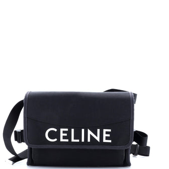 Celine Logo Trekking Messenger Bag Nylon Small