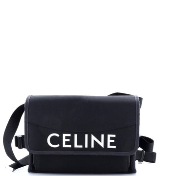 Celine Logo Trekking Messenger Bag Nylon Small