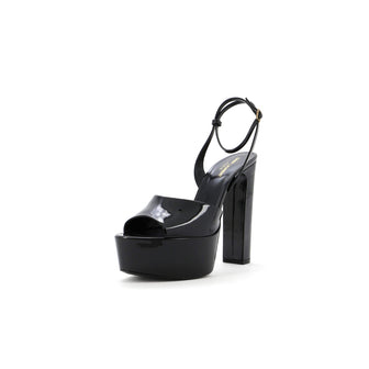 Saint Laurent Women's Jodie Platform Heeled Sandals Patent