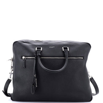 Saint Laurent Classic Duffle Briefcase Leather