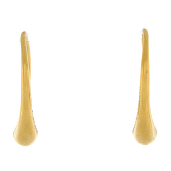 Tiffany & Co. Elsa Peretti Teardrop Hoop Earrings 18K Yellow Gold