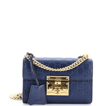 Gucci Padlock Shoulder Bag Guccissima Leather Small