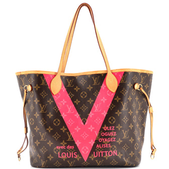 Louis Vuitton Neverfull NM Tote Limited Edition V Monogram Canvas MM