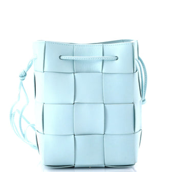 Bottega Veneta Cassette Bucket Bag Maxi Intrecciato Leather Small