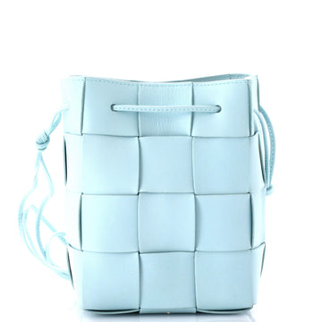 Bottega Veneta Cassette Bucket Bag Maxi Intrecciato Leather Small