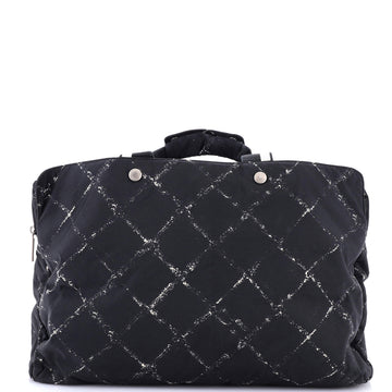 Chanel Travel Line Boston Bag Printed Nylon Medium