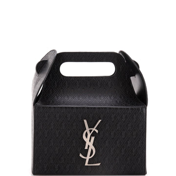 Saint Laurent Take-Away Box Bag Monogram All Over Leather