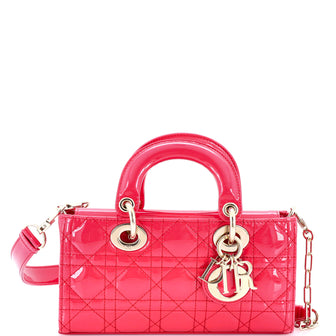 Christian Dior Lady D-Joy Bag Cannage Quilt Patent Small