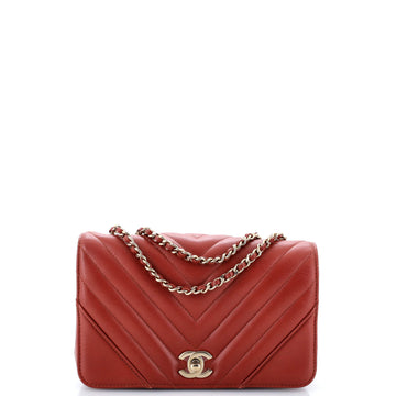 Chanel Statement Flap Bag Chevron Calfskin Mini