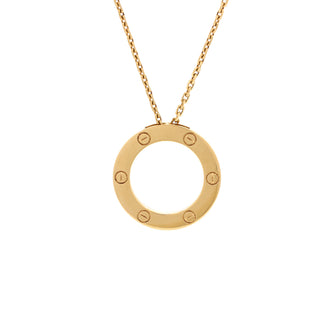 Cartier Love Pendant Necklace 18K Yellow Gold