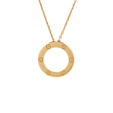 Cartier Love Pendant Necklace 18K Yellow Gold
