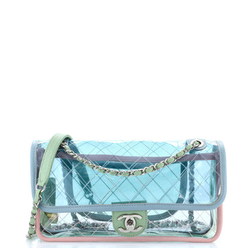 Chanel Coco Splash Flap Bag Quilted PVC With Lambskin Medium