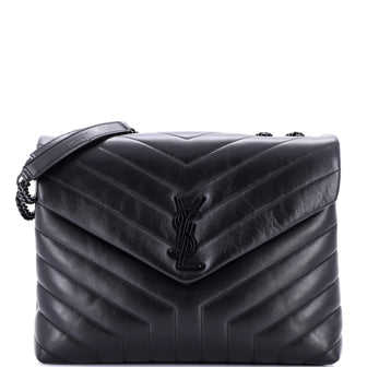 Saint Laurent Loulou Shoulder Bag Matelasse Chevron Leather Medium