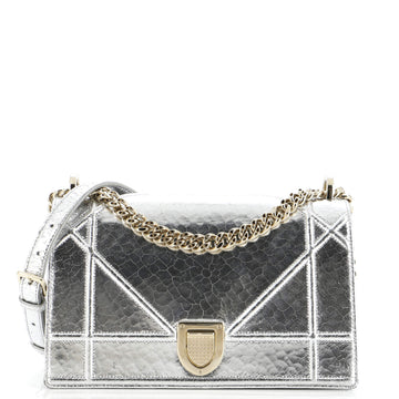 Christian Dior Diorama Flap Bag Crackled Deerskin Medium