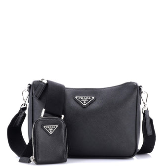Prada Re-Edition Zip Messenger Bag Saffiano Leather Small