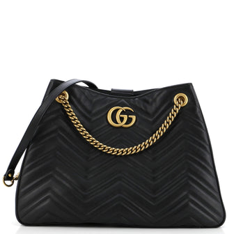 Gucci GG Marmont Chain Shoulder Bag Matelasse Leather
