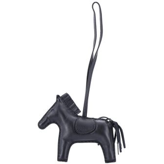 Hermes So Black GriGri Rodeo Bag Charm Leather MM