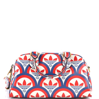 Gucci x adidas Duffle Bag Printed Leather Mini