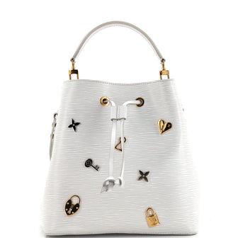 Louis Vuitton NeoNoe Handbag Love Lock Epi Leather