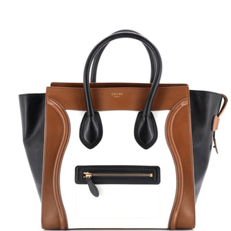 Celine Tricolor Luggage Bag Leather Mini