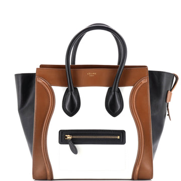 Celine Tricolor Luggage Bag Leather Mini