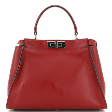 Fendi Monster Peekaboo Bag Calfskin and Python Large