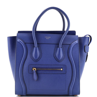 Celine Luggage Bag Grainy Leather Micro