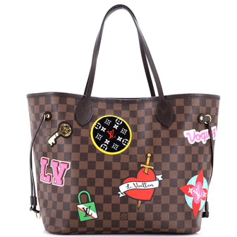 Neverfull NM Tote Limited Edition Patches Damier MM