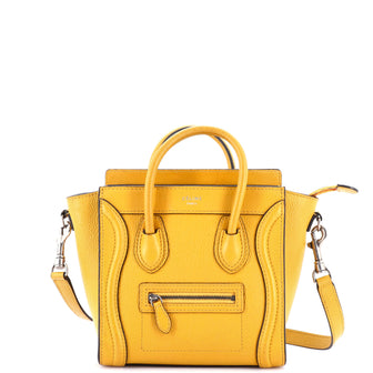 Celine Luggage Bag Grainy Leather Nano