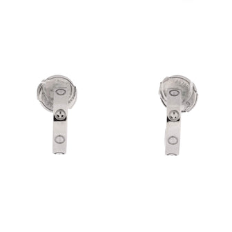 Cartier Love Hoop Earrings 18K White Gold Small