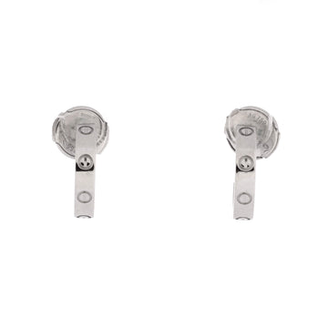 Cartier Love Hoop Earrings 18K White Gold Small