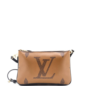 Louis Vuitton Double Zip Pochette Reverse Monogram Giant