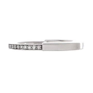 Tiffany & Co. Lock Ring 18K White Gold with Diamonds