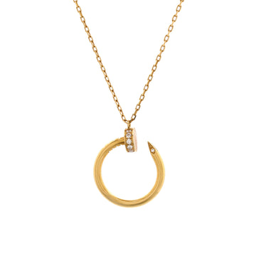 Cartier Juste un Clou Pendant Necklace 18K Yellow Gold with Diamonds