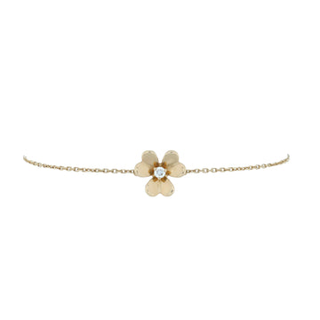 Van Cleef & Arpels Frivole Bracelet 18K Yellow Gold with Diamond Mini