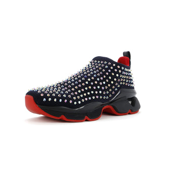 Christian Louboutin Men's Spike Sock Sneakers Spiked Neoprene